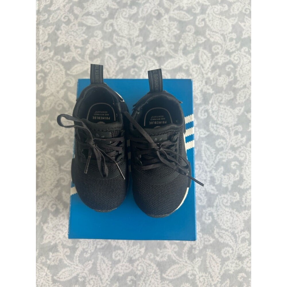 adidas Kids Black & White NMD-Style Sneakers - Picture 3 of 6